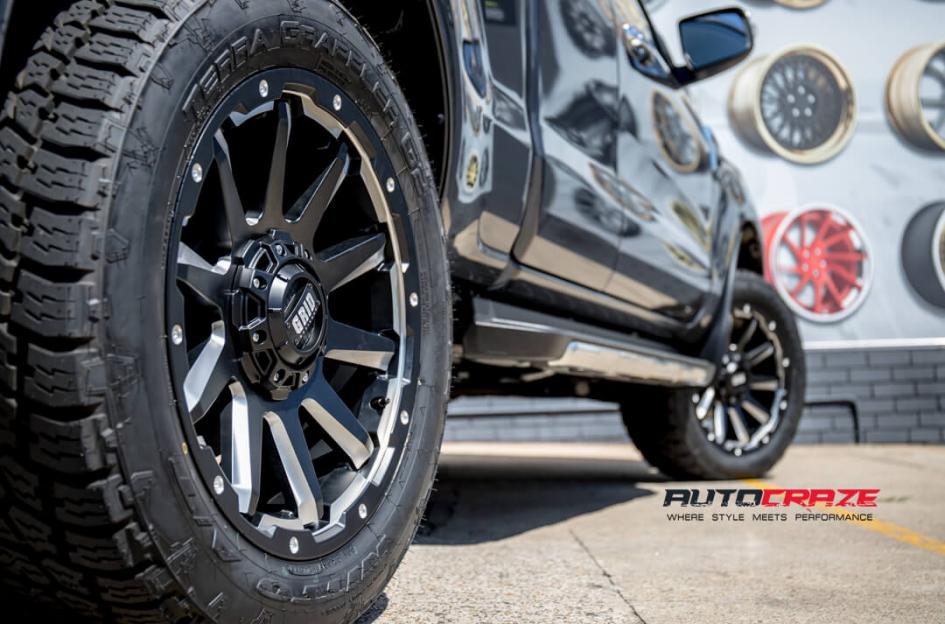 FORD RANGER GD05 MATTE BLACK MILLED ACCENTS